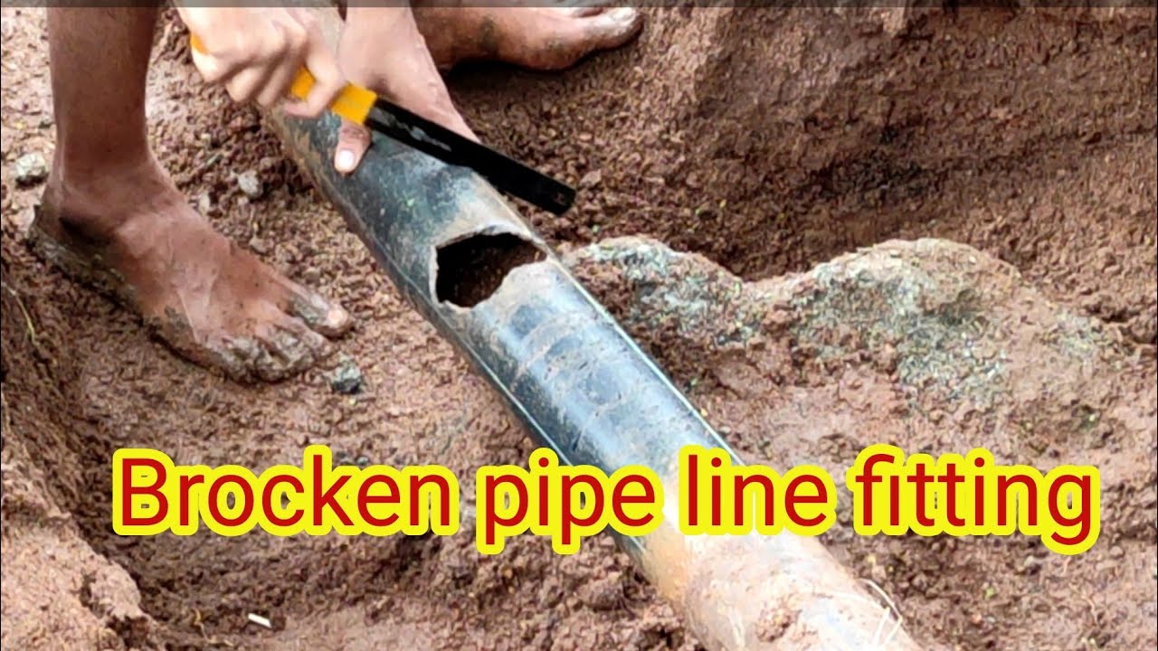 How to repair damaged water pipe | pipe repairing