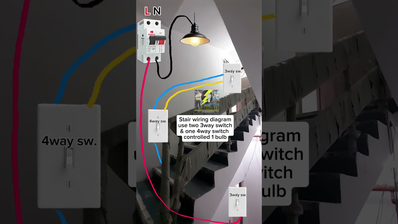 3-way 4-way switch wiring diagram connection 