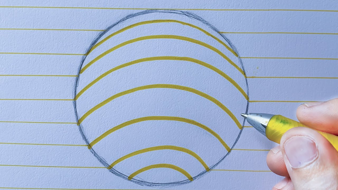 Step by Step 3D Art Trick for School or Home