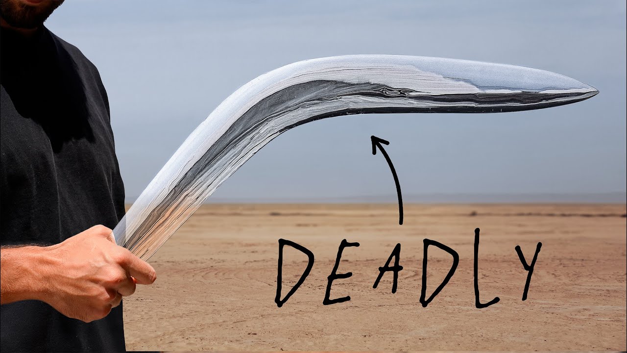 I Made a Transparent Boomerang (it's lethal)