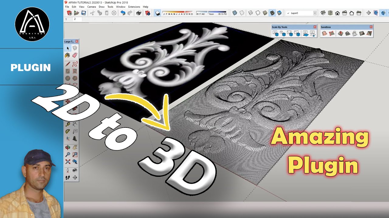 2D to 3D. تحويل صورة الى موديل ثلاثي الابعاد