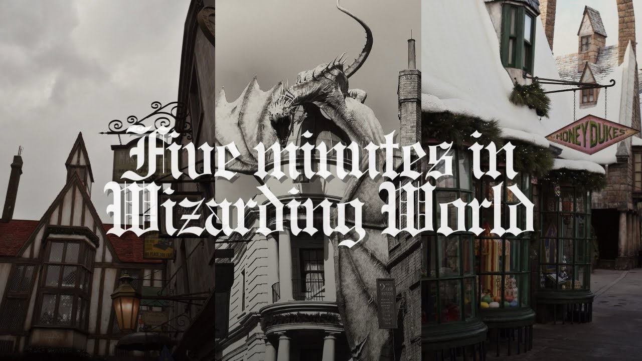 Five minutes in Harry Potter’s Wizarding World (dark academia version) | Orlando, FL | Travel vlog