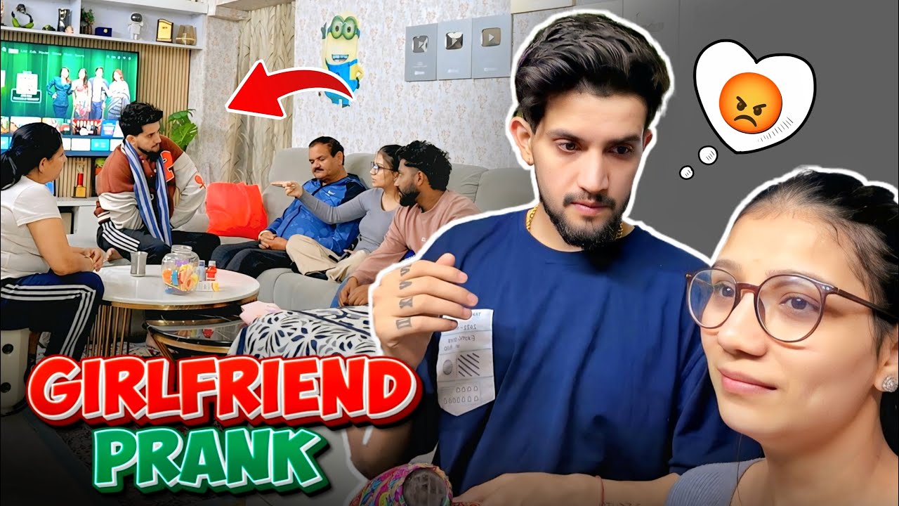 Family ne mil ke kiya vivek pe girlfriend prank 😳