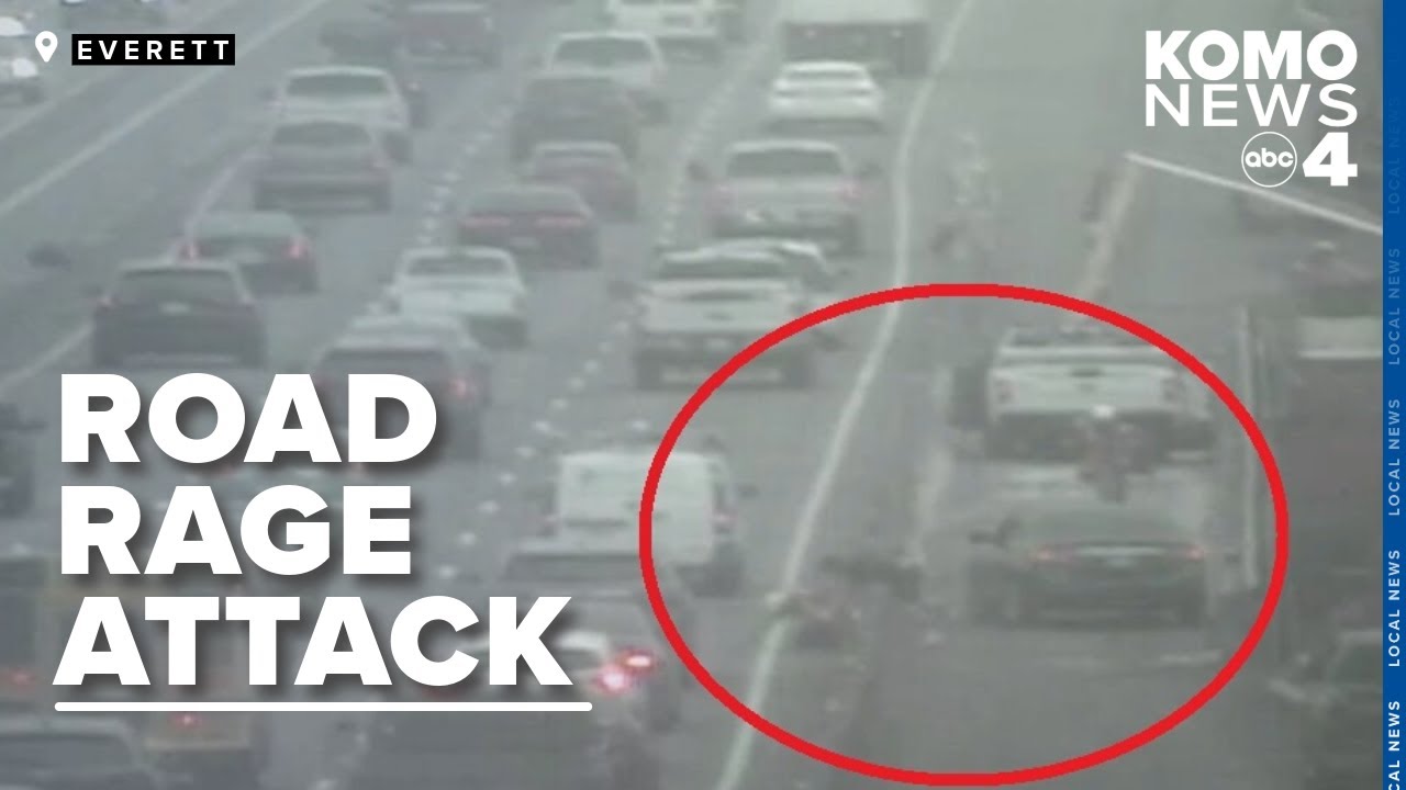 Video shows road rage attack on I-5 before deadly trooper-involved shooting