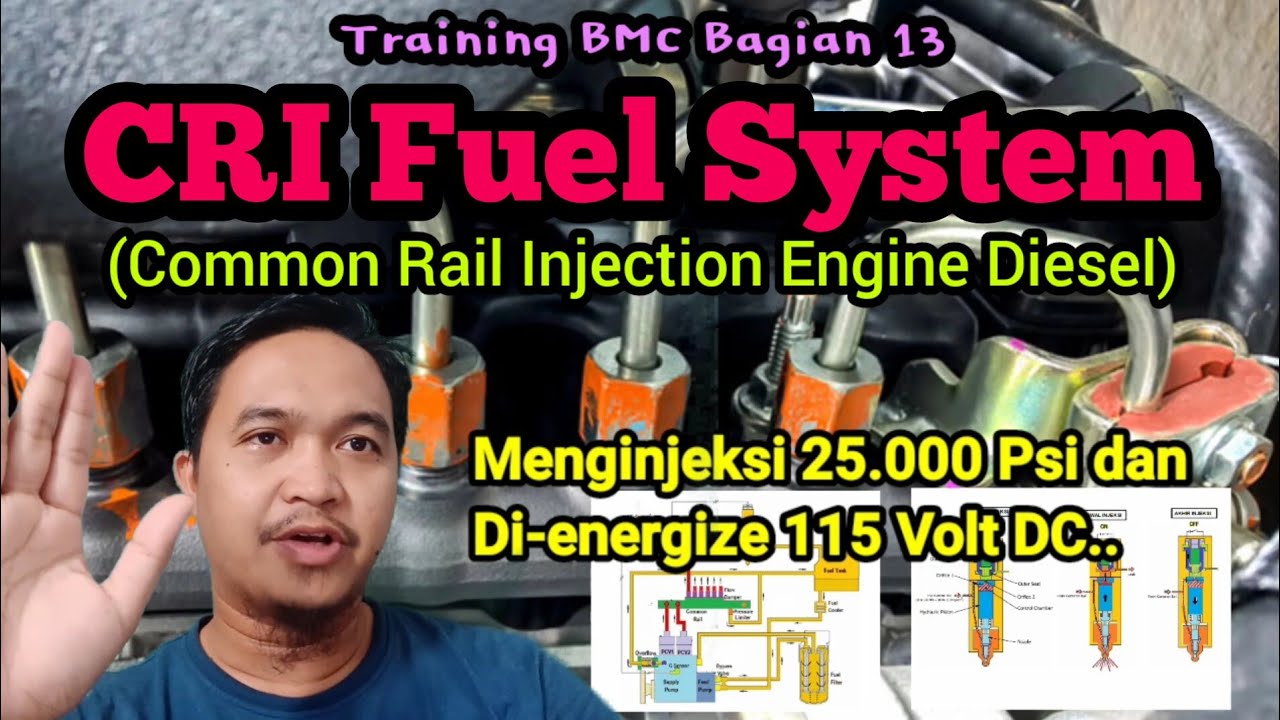Cara kerja CRI / common rail fuel system engine diesel. Training BMC 13.