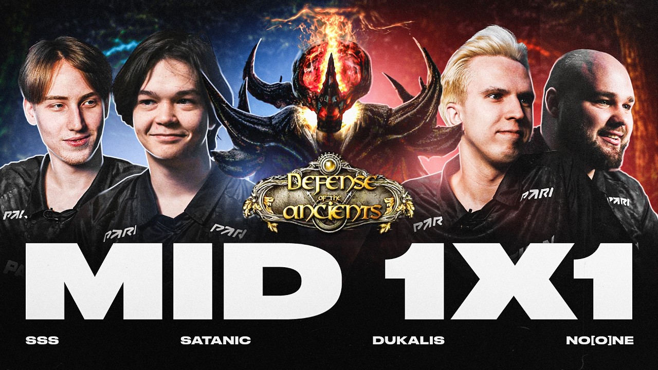 MID 1x1 В DOTA 1 | Satanic, No[o]ne, SSS, Dukalis [ENG SUB]