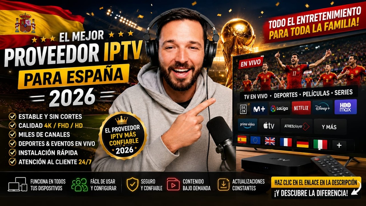 📺 Lista IPTV Espa&ntilde;a 2026 Actualizada | IPTV Sin Cortes ni Bloqueos | Smart TV, Fire Stick | HD-4K