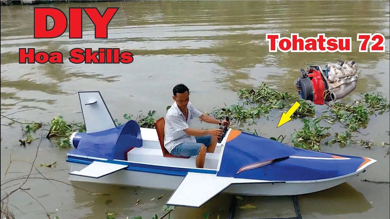 Full Video: 100 Days Making a Canoe in Air Plane Shape - Hoa Skill DIY