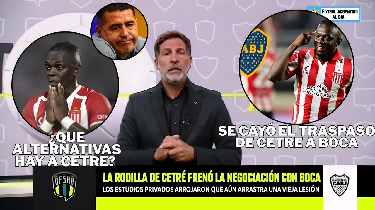 La rodilla de cetre freno la negociación con boca, cetre ya no jugará en boca jrs
