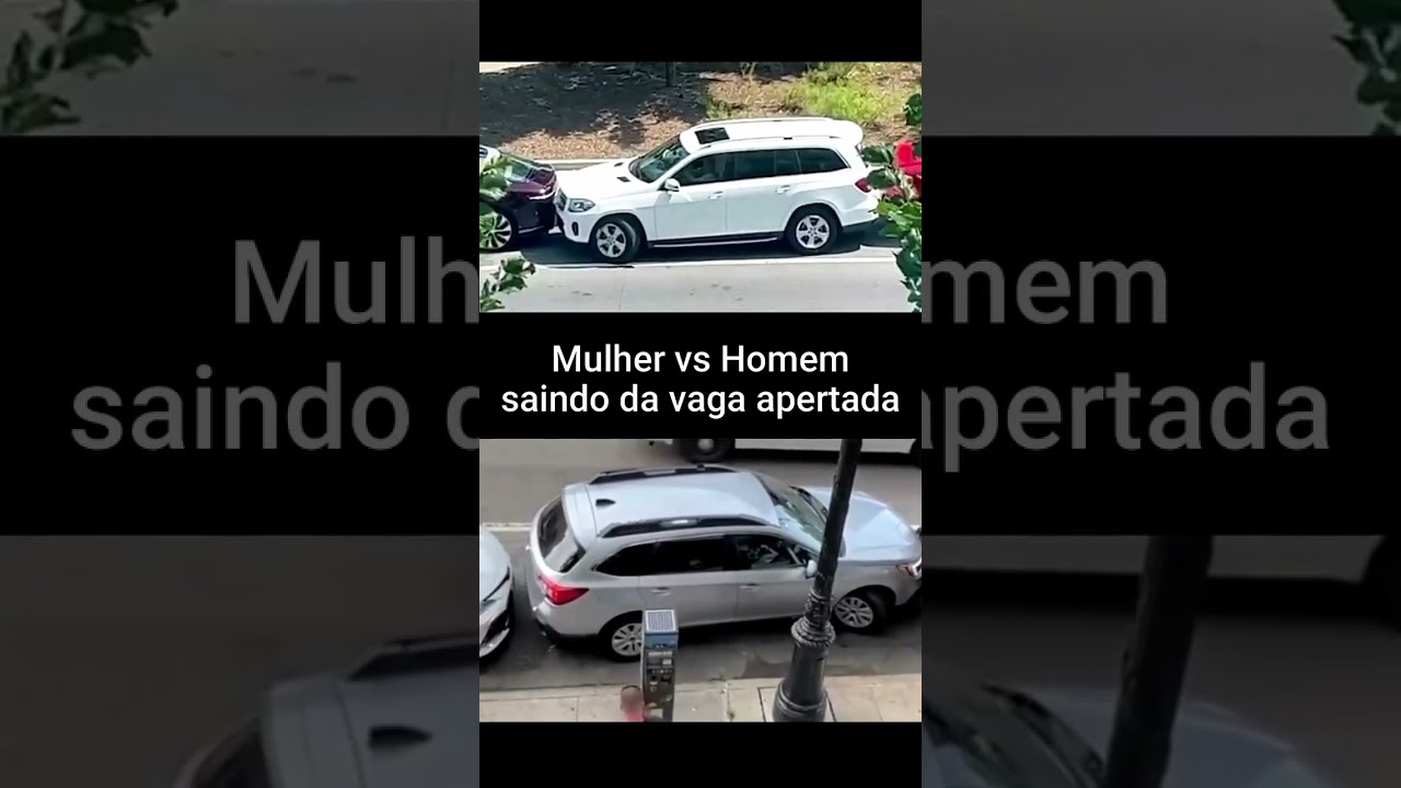 Mulheres X Homens Saindo Da Vaga Apertada!  #bellasnotransitocurso #shorts