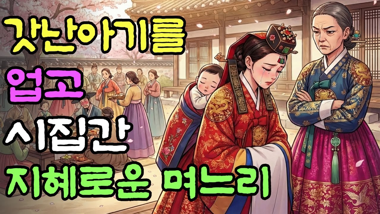 부모님을 여의고 갈곳없는 젖먹이 남동생을 업고 시집간 지혜로운 누이 | 옛날이야기 | 야담 | 오디오북 | 수면동화 | 민담 | 오디오북