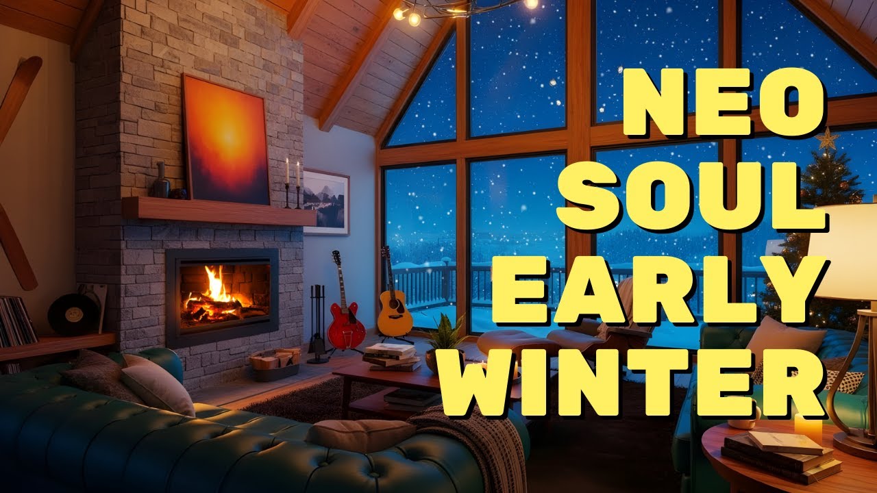 🎸 Acoustic Winter Cabin Soul | Neo Soul, R&B Lofi Upbeat Chill Mix for Creative Inspiration