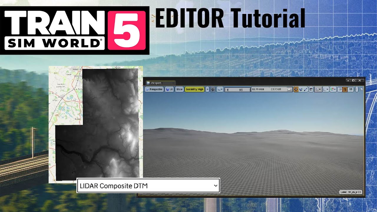 LIDAR-Daten (Höhendaten) erstellen und einfügen | TSW Editor Tutorial #005