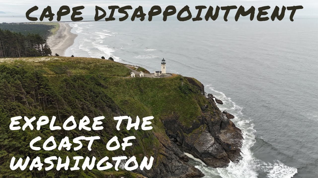 Beautiful Drone Footage of Washington Coast and North Head Lighthouse | Cape Disappointment