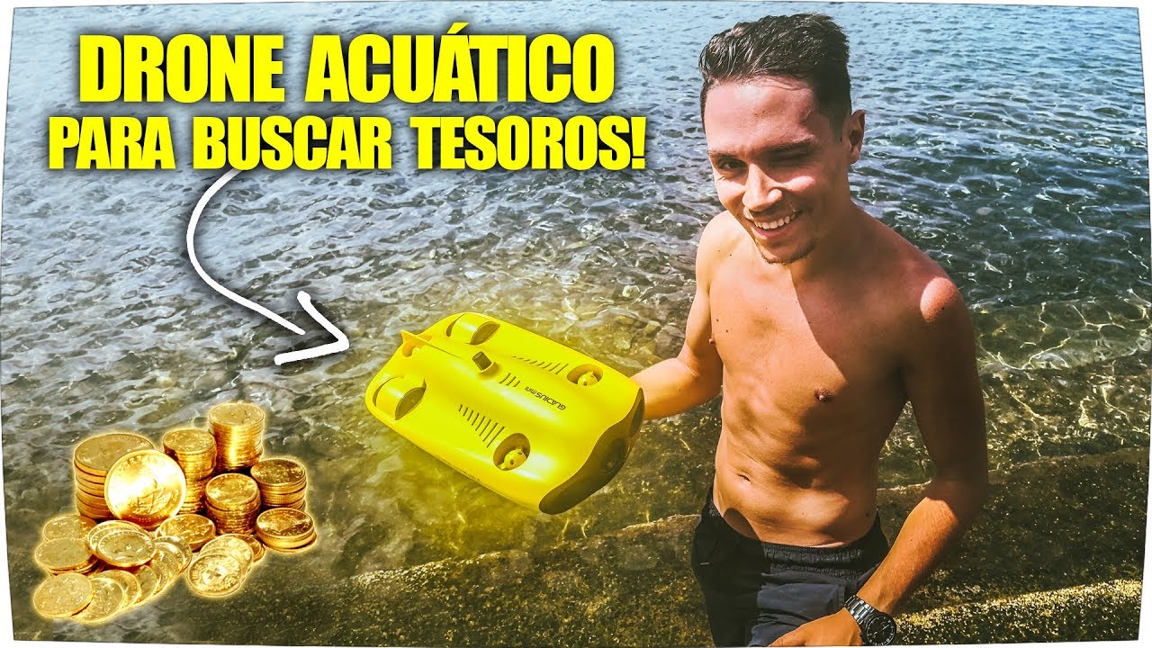 DRONE ACUATICO para BUSCAR TESOROS ! 💰 - Gladius Mini Drone Español 4K - Drone acuatico con camara