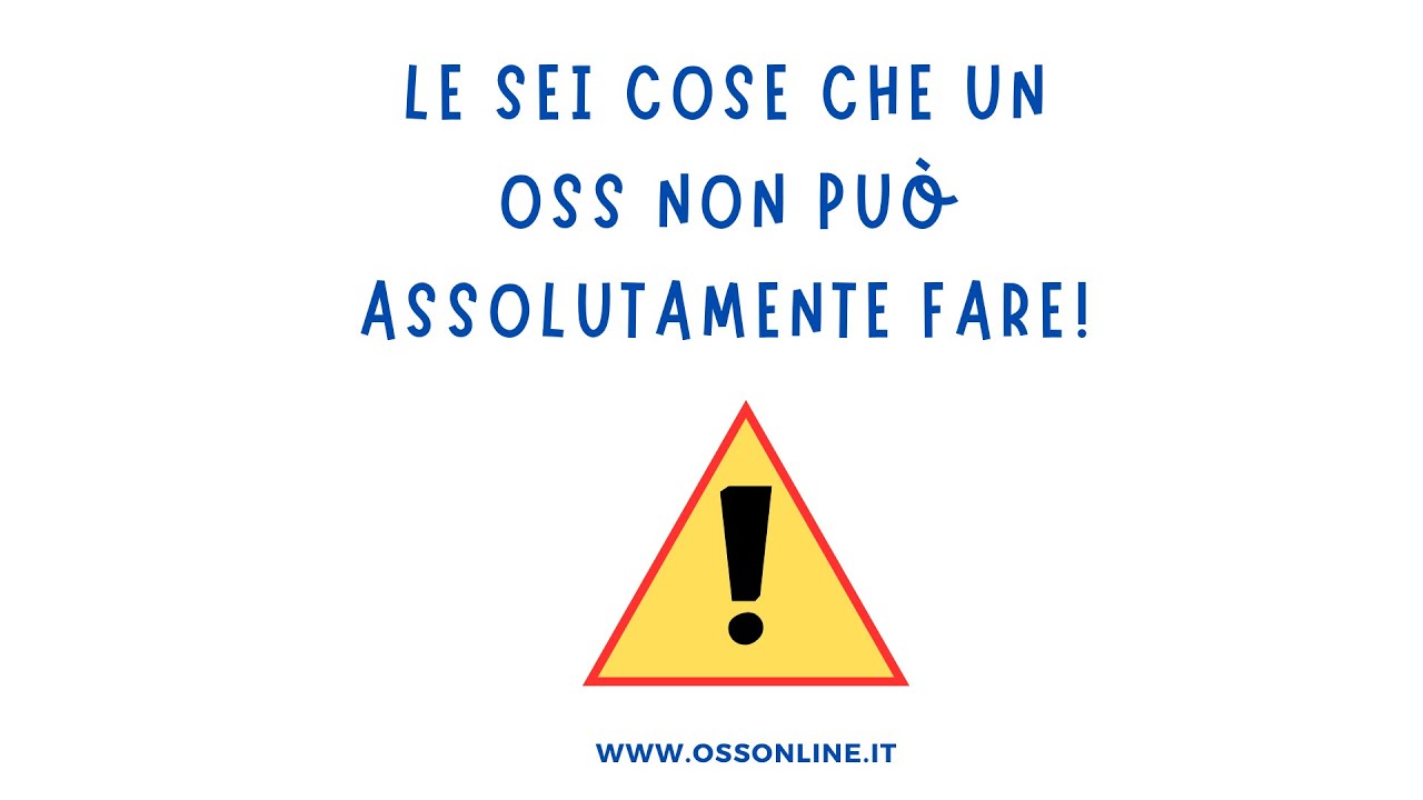 Le sei cose che gli OSS non possono assolutamente fare!