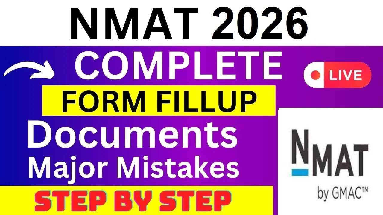 NMAT 2026 Application Form - NMAT Registration 2026| How To Fill NMAT 2026 Application Form