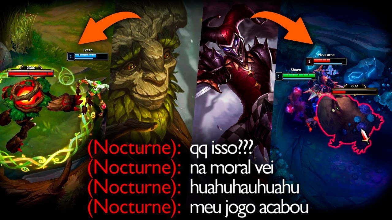 ELE QUITOU?? SHACO INVADE DE UM LADO IVERN DO OUTRO KKKKKKKK