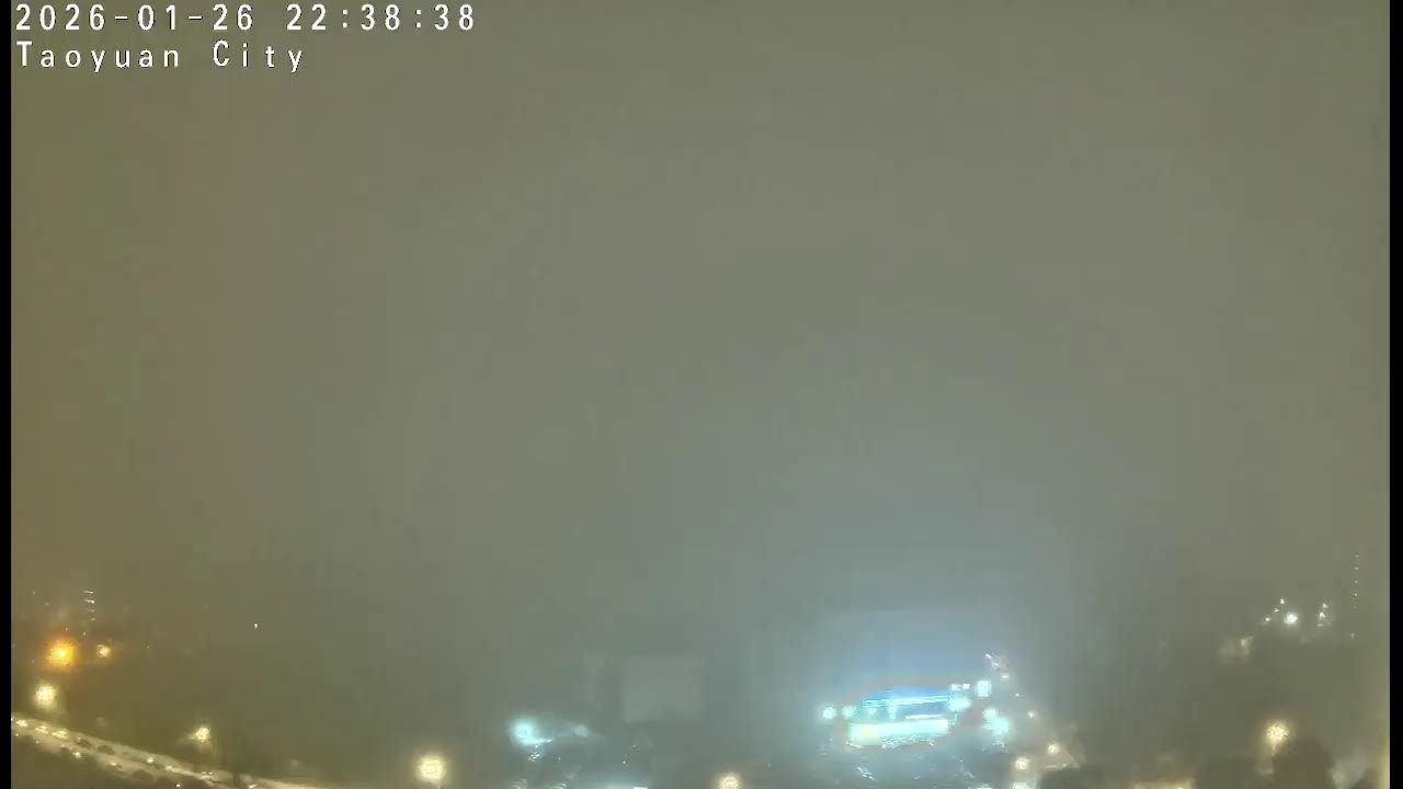 桃園市中壢區即時影像 Taoyuan Zhongli Live Cam｜天氣實況 Taiwan Weather Cam｜City View 24/7｜注意交通安全，遲到總比到不了好