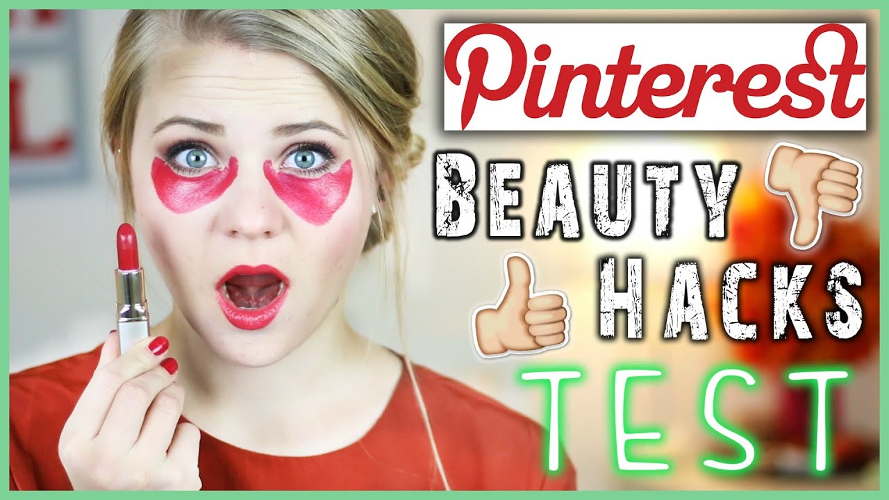 6 PINTEREST BEAUTY HACKS GETESTET - Lippenstift als Concealer?!
