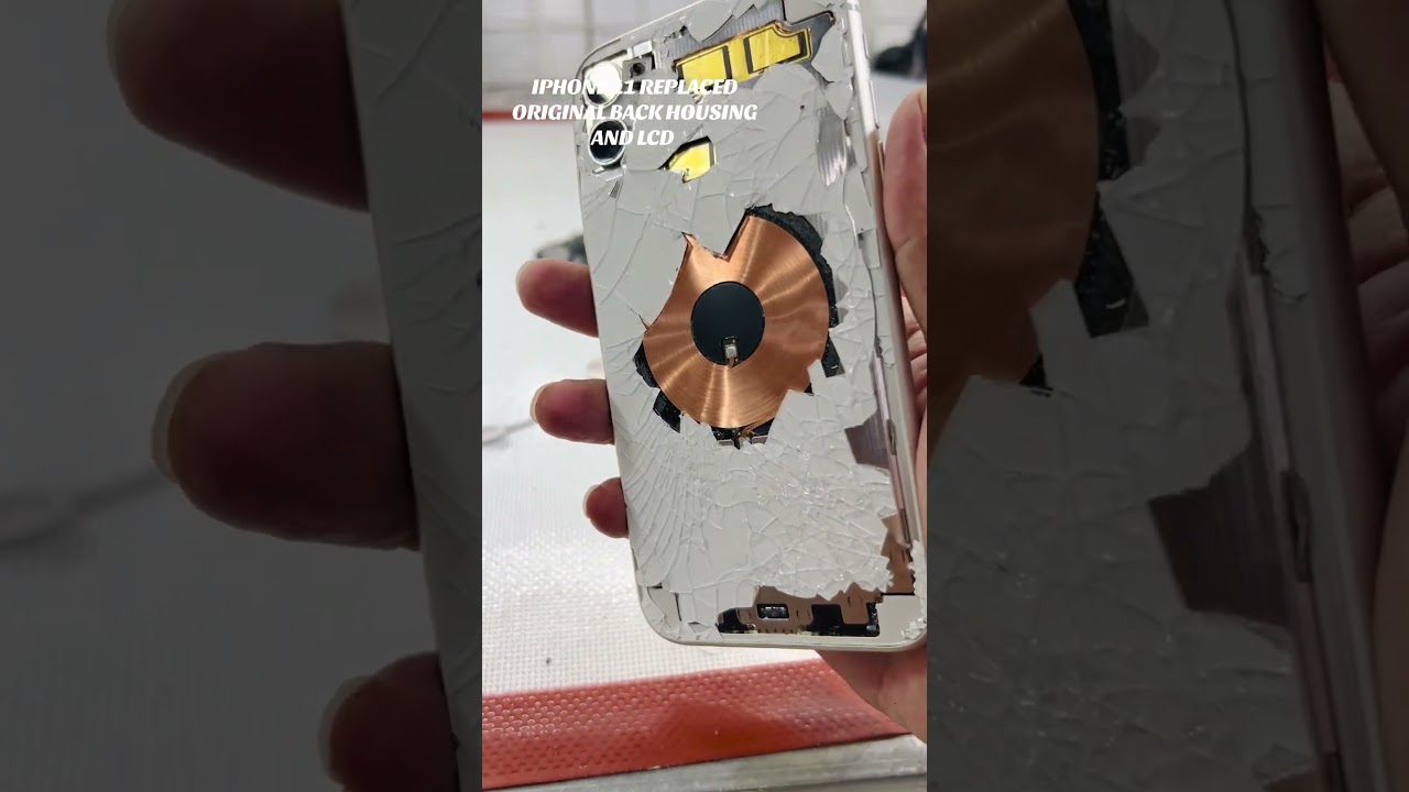 IPHONE 11 REPLACED ORIGINAL BACK HOUSING AND LCD 📲🆙