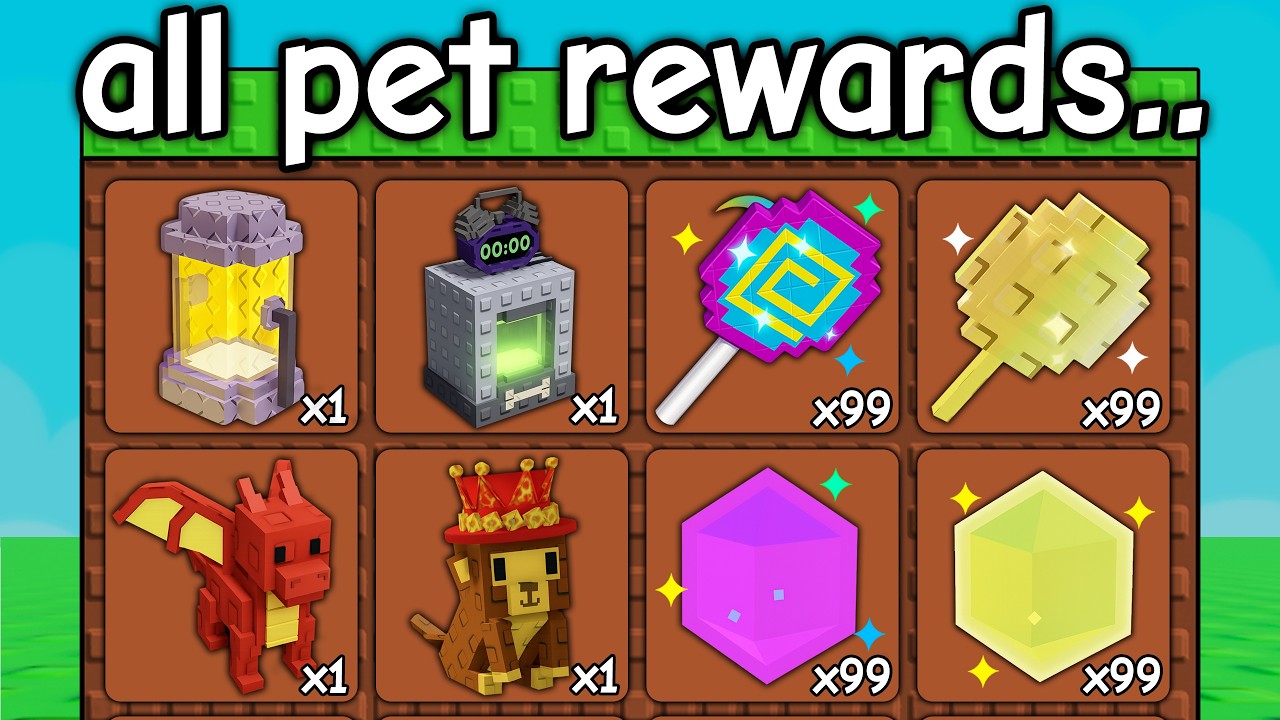 Unlocking ALL Pet Rewards In Grow a Garden