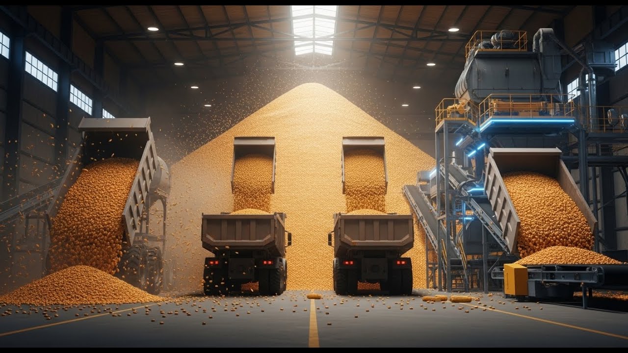 The $1,000,000 Corn Process: From Harvest to Crunchy Luxury Cornflakes | No Talking ASMR