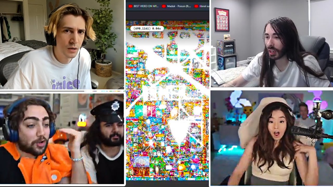 Конец R/Place — Реакции стримеров в прямом эфире
