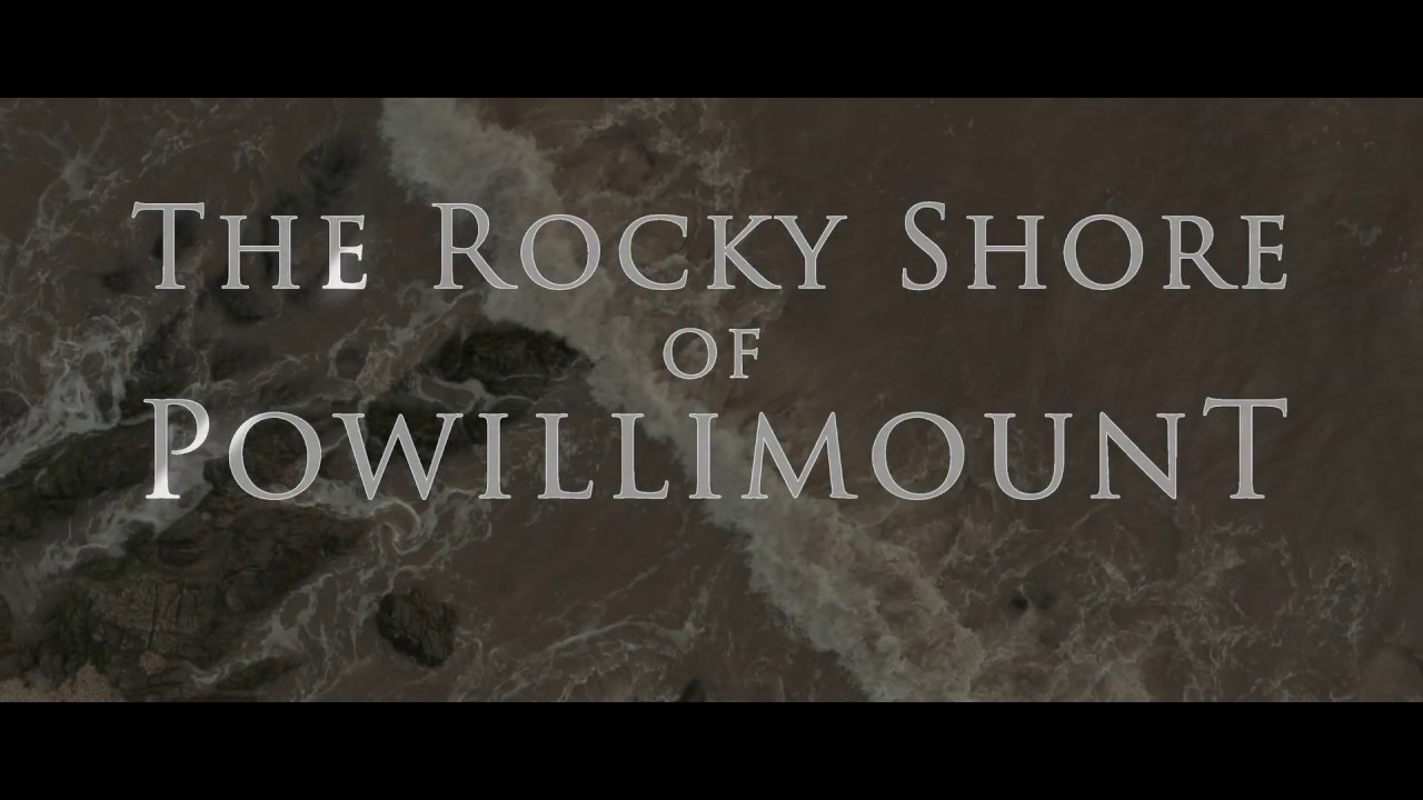 The rocky coastline of Powillimount on the Solway Firth, DJI Mavic 2 Pro 4K video footage