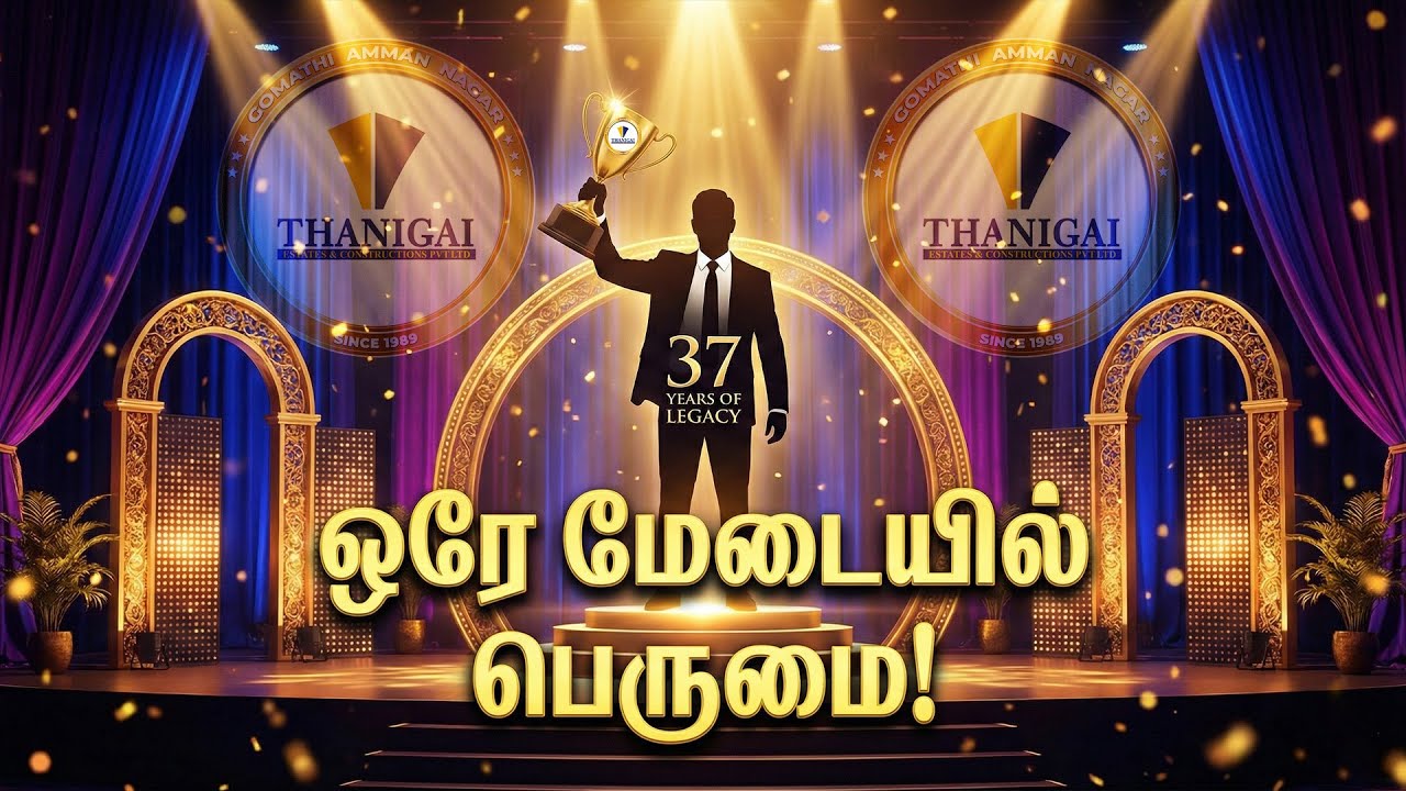 ஒரே மேடையில் கிடைத்த மரியாதை! 🏆 | 37th year Thanigai Estates Award Moment