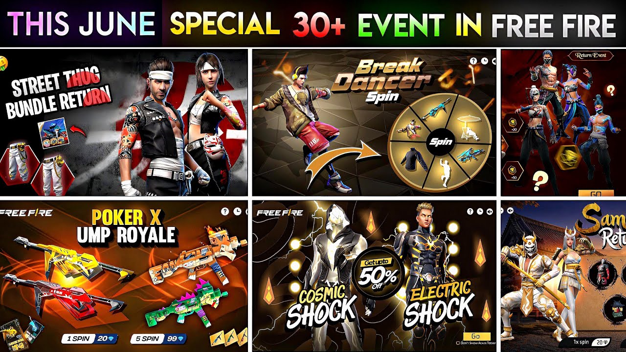 Upcoming Events in Free Fire 🤯🥳| Free Fire New Event | Ff New Event | New Event Ff