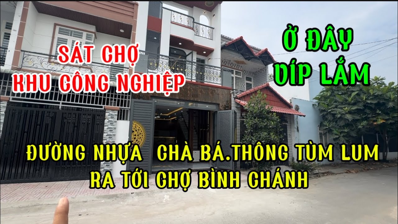 Nhà giá rẻ , nhìn VÍP như đại gia , đuờng thông tùm lum , chạy ra bình Chánh và các quận thành phố .