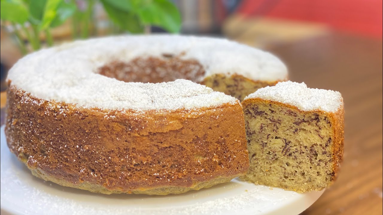 كيكة الموز الهشه بدون فرن رائعه soft banana cake without oven perfect