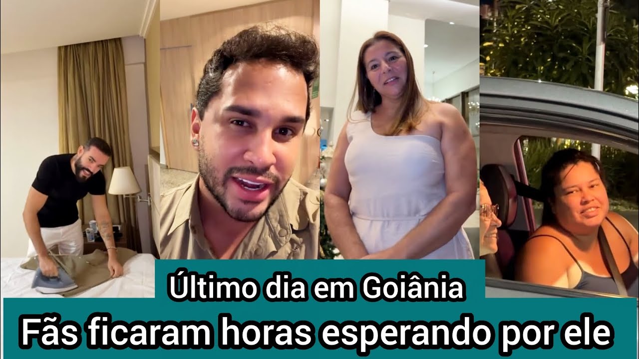 Lucas Guimarães encontra com os fãs no hotel e recebe pamonha de presente - Último dia em Goiânia?