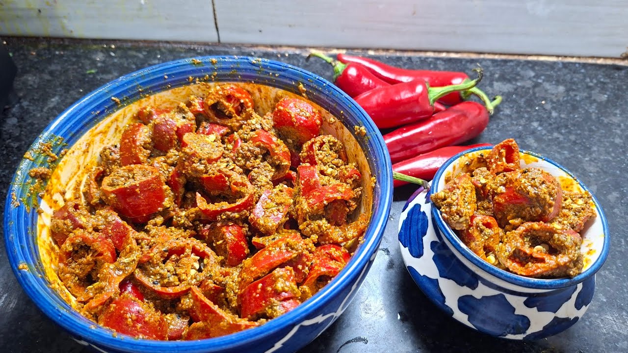 howtomake😍laal mirchi achar full recipe4u😋🌶लाल मिर्ची अचार नानी वाला देशी स्वाद👌अब आसानी से ऐसेबनाओ 