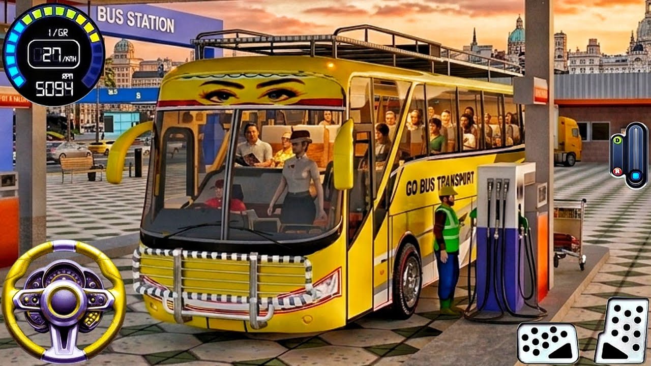 New Bus Simulator 2026 - Indian Passenger Pick up Bus Game Android Gameplay