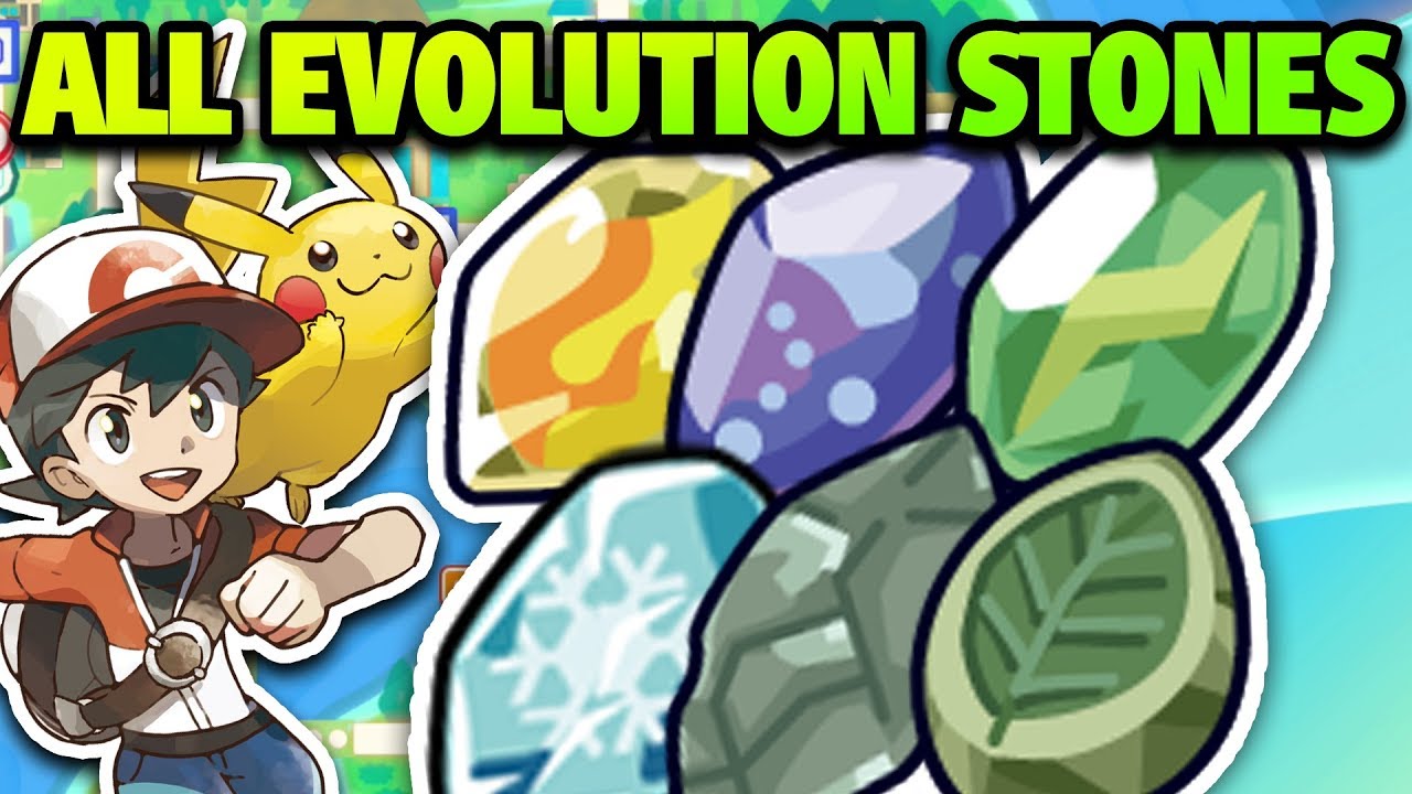 Как и где получить ВСЕ камни эволюции в Pokémon Let's Go Pikachu и Eevee