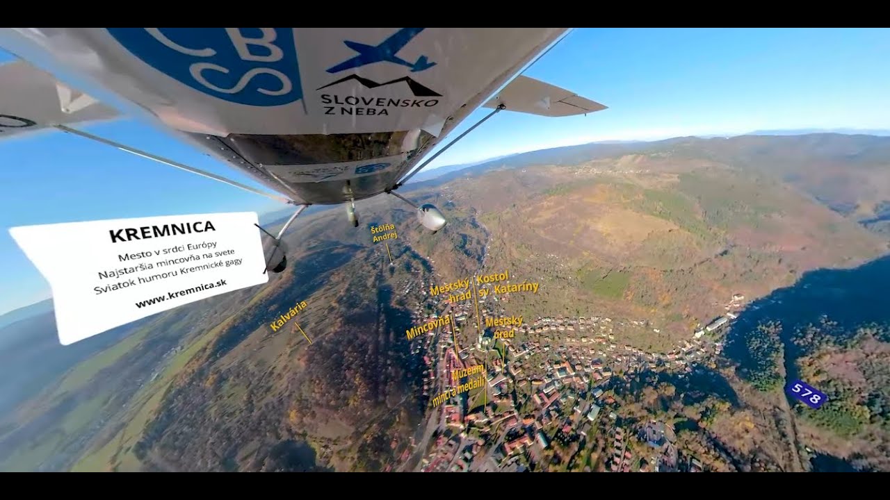 360° videomapa Kremnica z neba