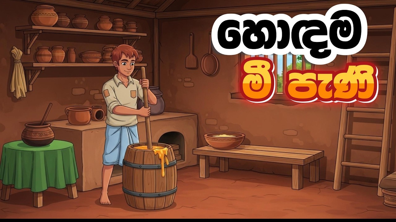 හොඳම මී පැණි|  Sinhala Cartoon | Lama Kathandara | Cartoon Katha