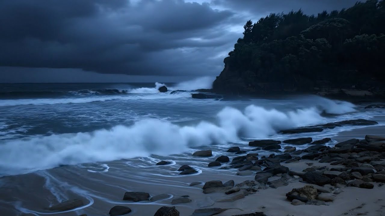 Ocean Waves for Sleeping 🌙 | Relaxing Ocean Sounds All Night