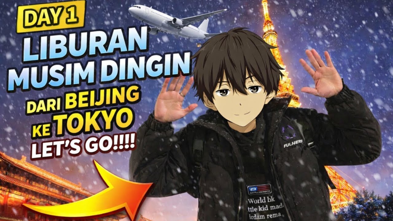 DAY 1, LIBURAN MUSIM DINGIN, DARI BEIJING KE TOKYO LET'S GO!!!!