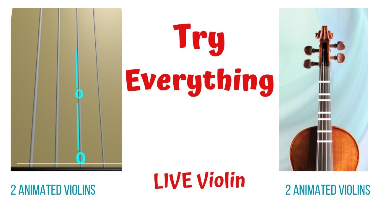 TRY EVERYTHING 🎉 — LIVE Violin Cover & Tutorial | Animated Violins (TAB & FINGERBOARD) | Zootopia