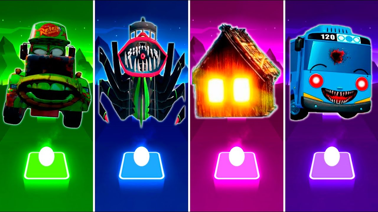 Mack Truck Zombie vs Boat Eater vs House Head vs Tayo the Little Eater