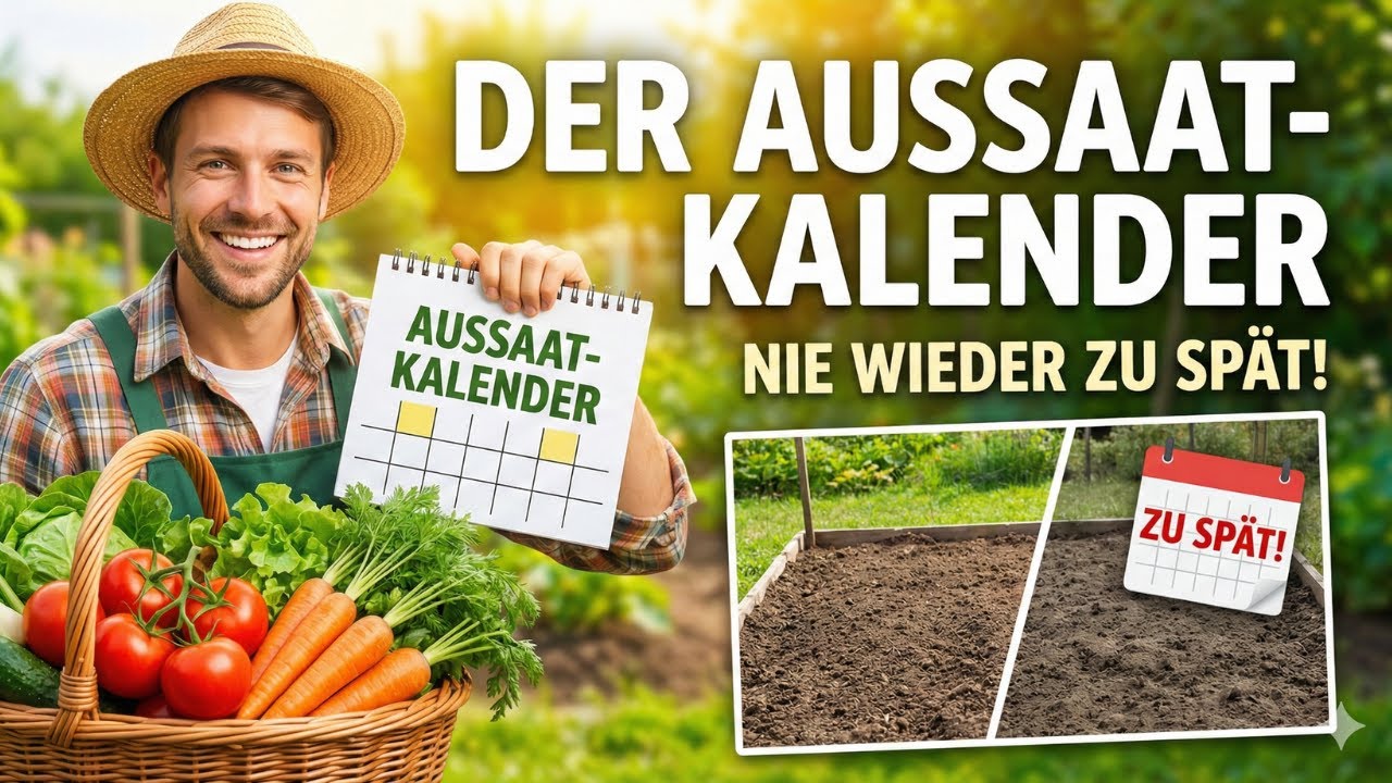 Aussaatkalender f&uuml;r Hobbyg&auml;rtner: Wann du welches Gem&uuml;se s&auml;en musst!