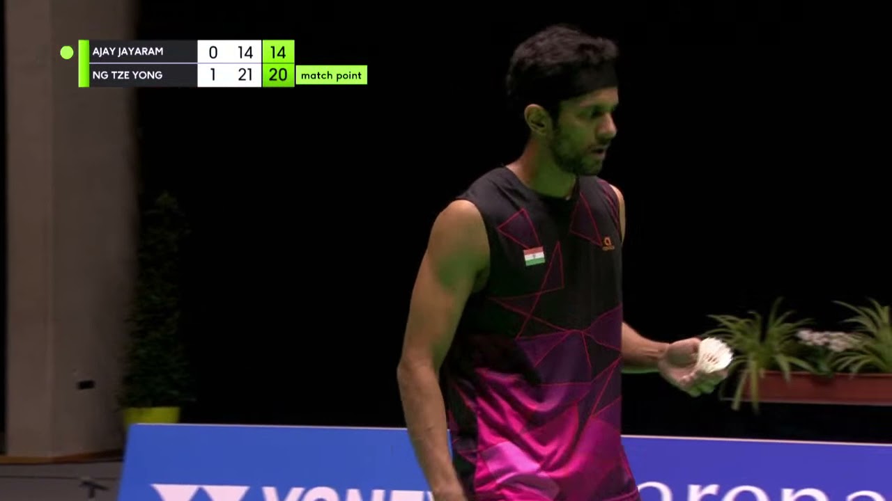 Match point - Ajay Jayaram vs Ng Tze Yong - MS, Final - Belgian Int. 2021