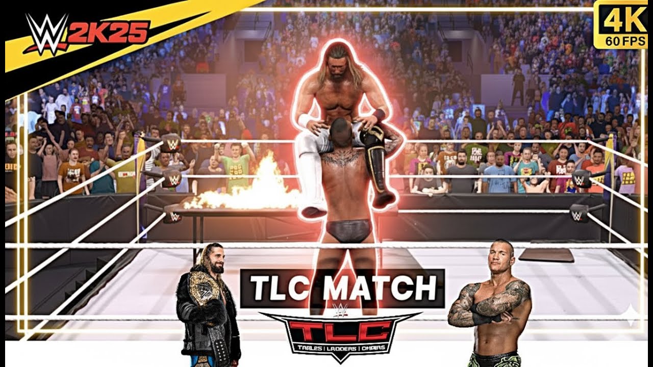 Seth Rollins vs Randy Orton | Double Title Ladder Match | WWE 2K25 Gameplay