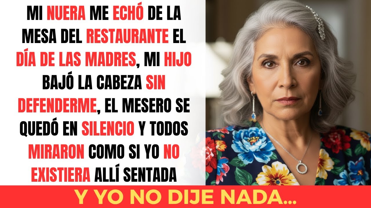 Mi nuera me echó de la mesa del restaurante. “¡Ve a comer sola!”… La respuesta llegó después