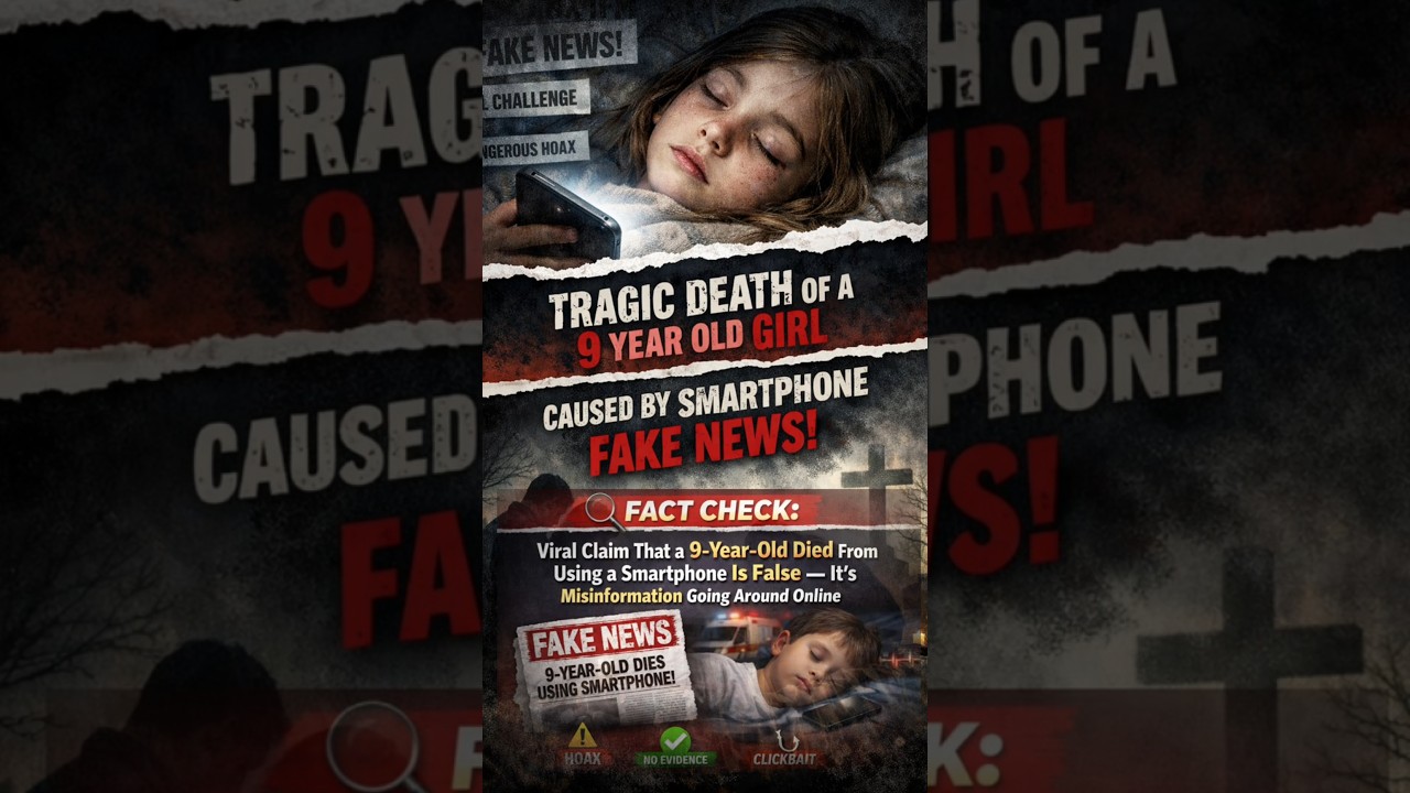 Fake News EXPOSED! Truth Behind Viral Claim of 9-Year-Old’s Death From Smartphone!
