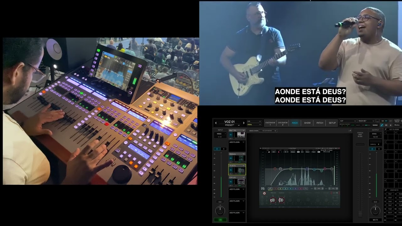 Aonde Está Deus? (Ao Vivo) | ARTE CELEBRAÇÃO | LR da Behringer WING | Mixagem LIVE