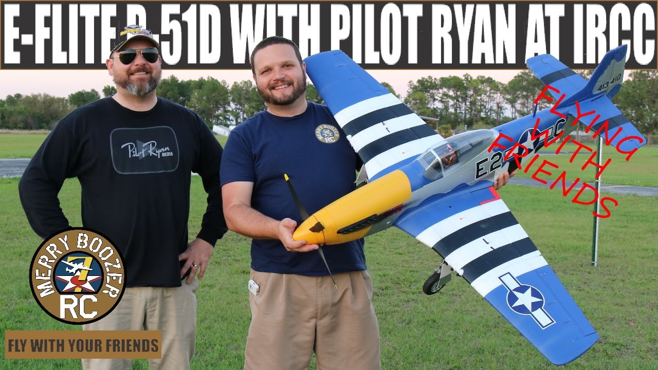 E-Flite mustang With @PilotRyanMedia From Florida. How to Grease the landings! Shakedown.